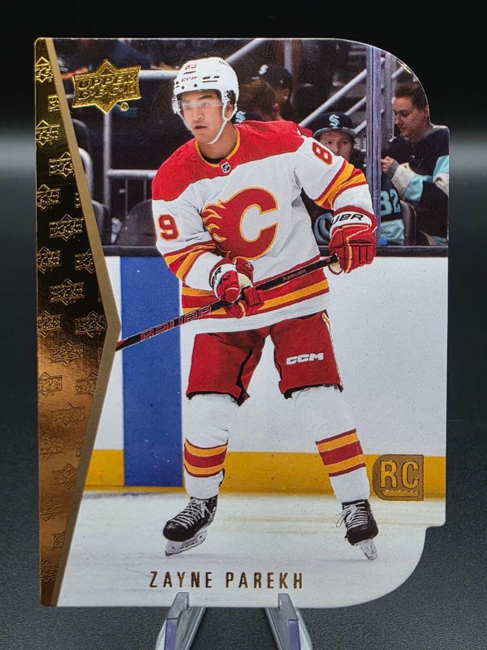 2025-26 Upper Deck Zayne Parekh RC Rookie Retro Die Cut Red #RTD-5 Flames